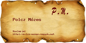 Polcz Mózes névjegykártya